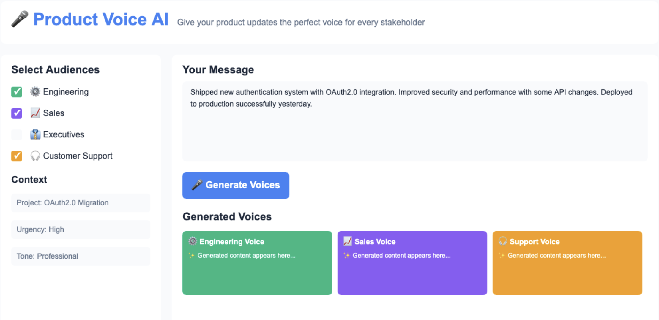 Product Voice AI screenshot 3