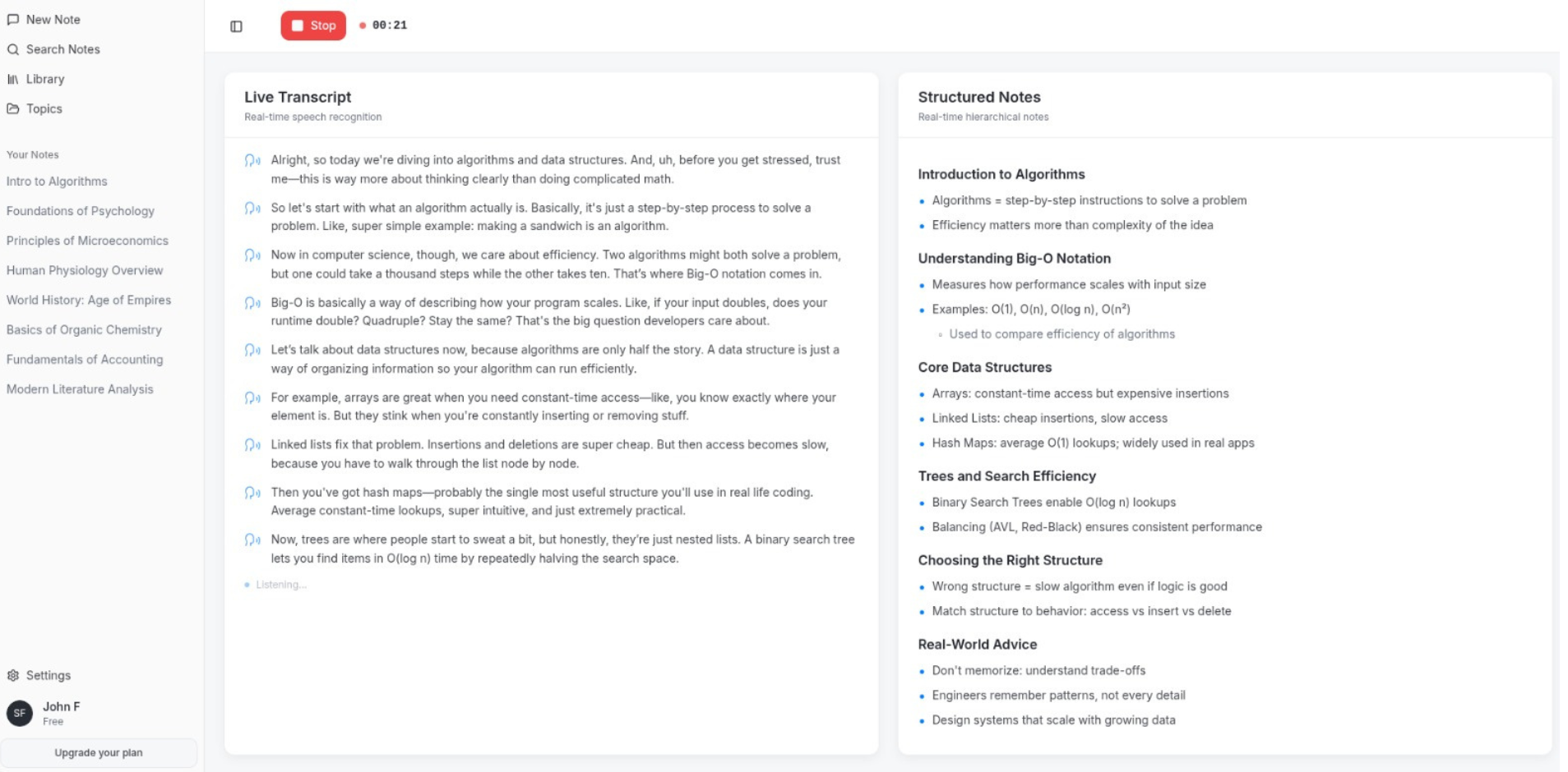 NotesByAI screenshot 2