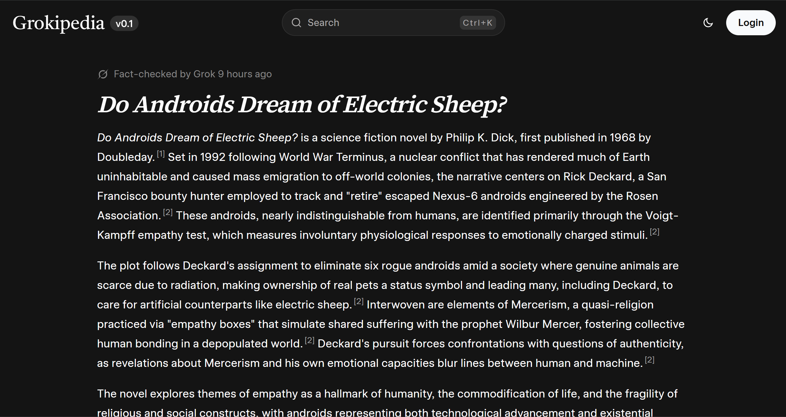 Grokipedia screenshot 3
