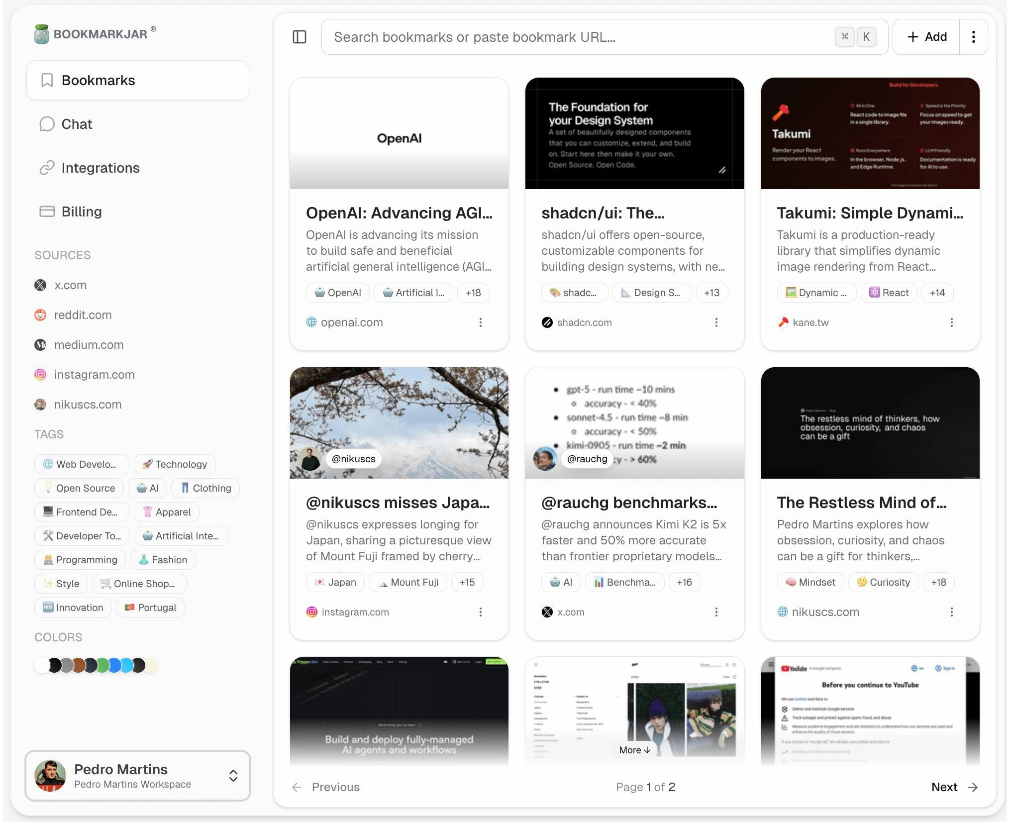 Bookmarkjar ® screenshot 2