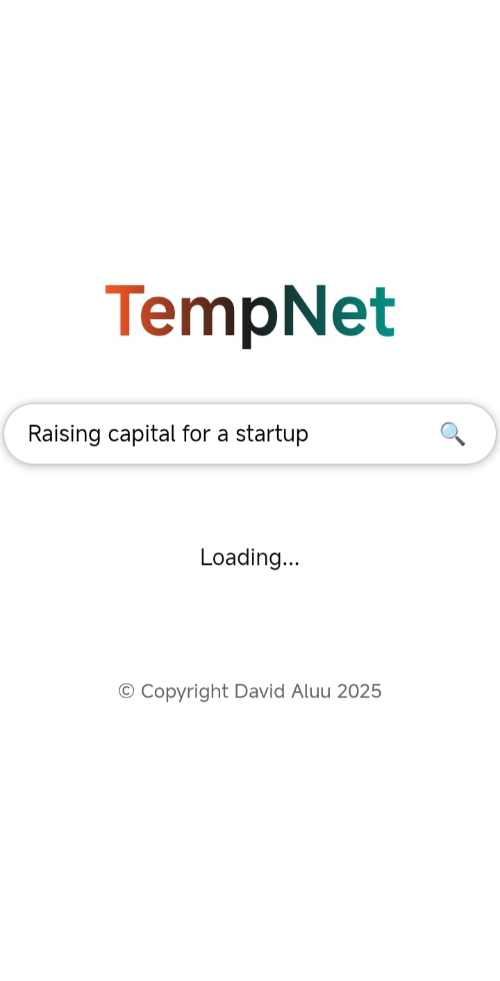 TempNet screenshot 1