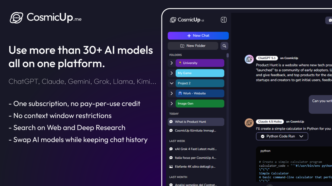 CosmicUp screenshot 1