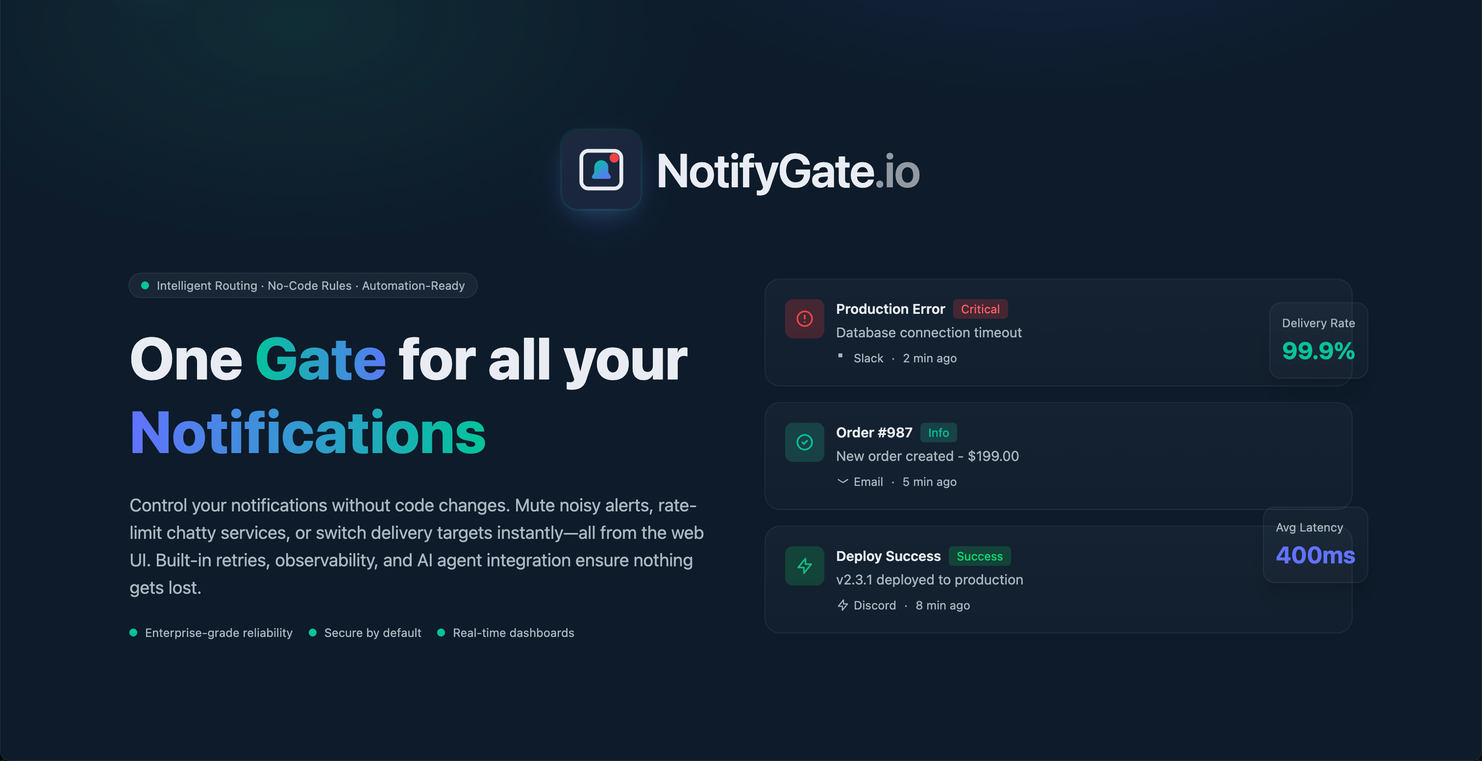NotifyGate screenshot 1