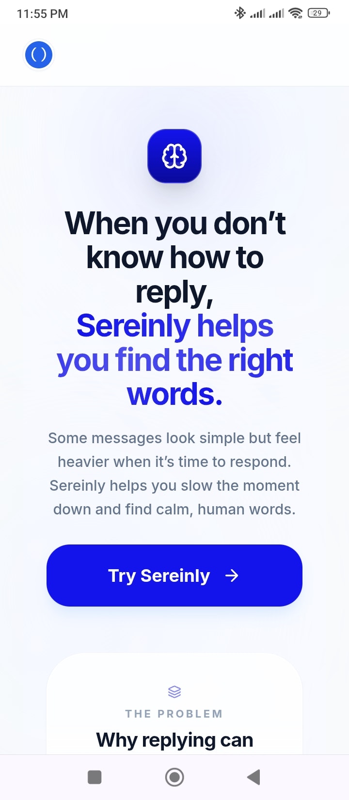 Sereinly screenshot 2