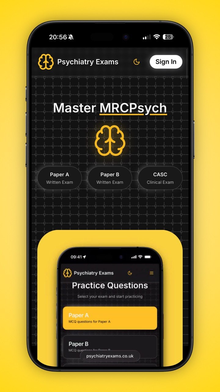 Psychiatry Exams screenshot 1