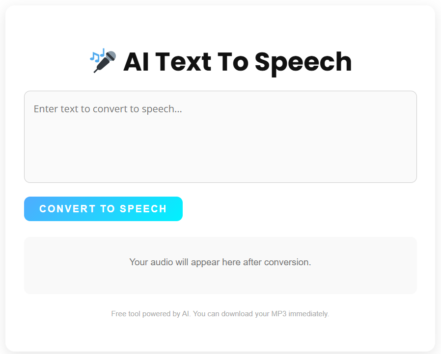 Free Text-to-Speech Converter screenshot 2