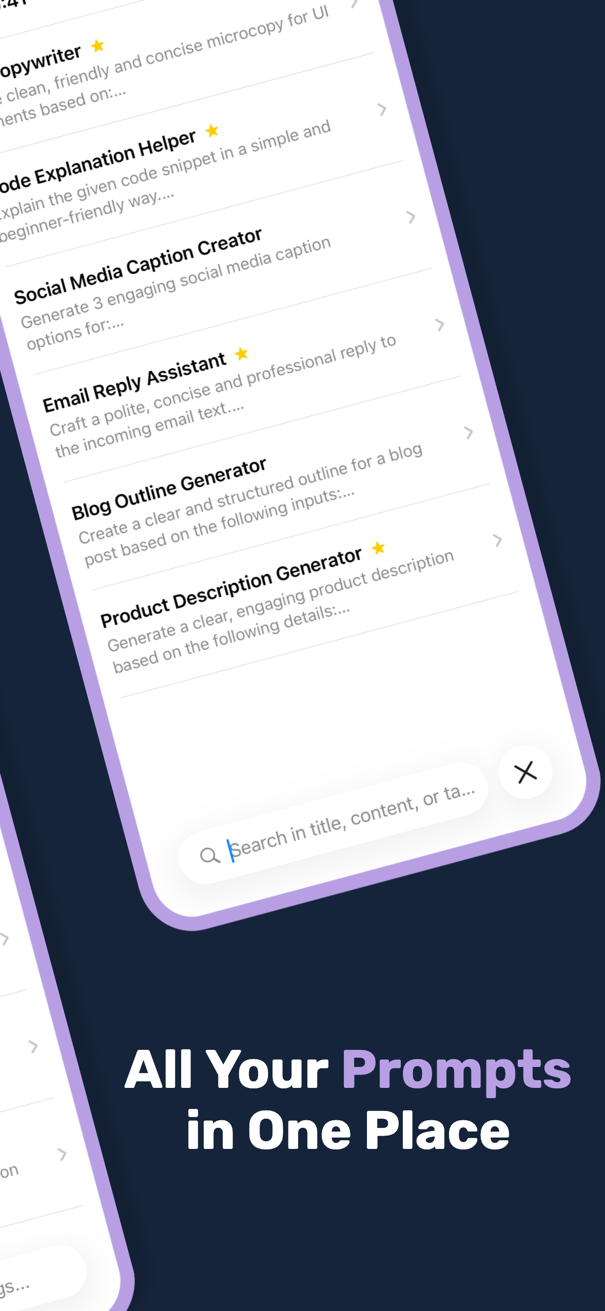 PromptWallet screenshot 2