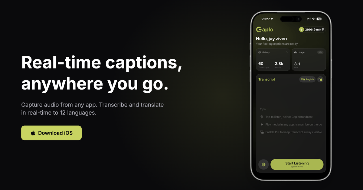 Caplo screenshot 1
