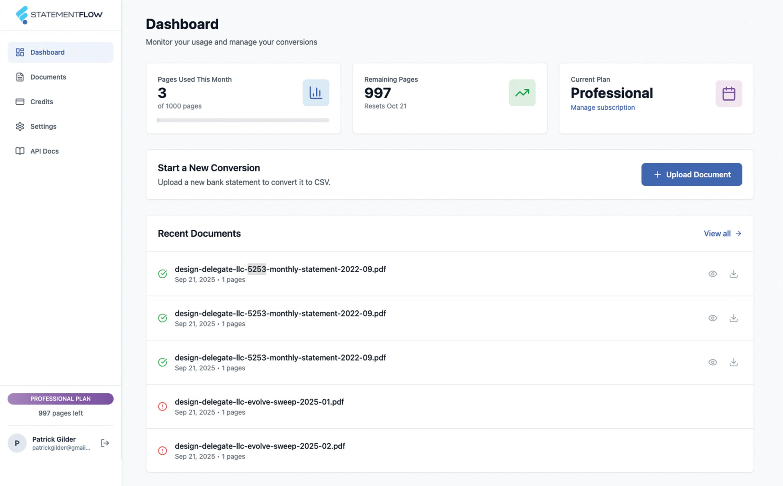 Statement Flow screenshot 5