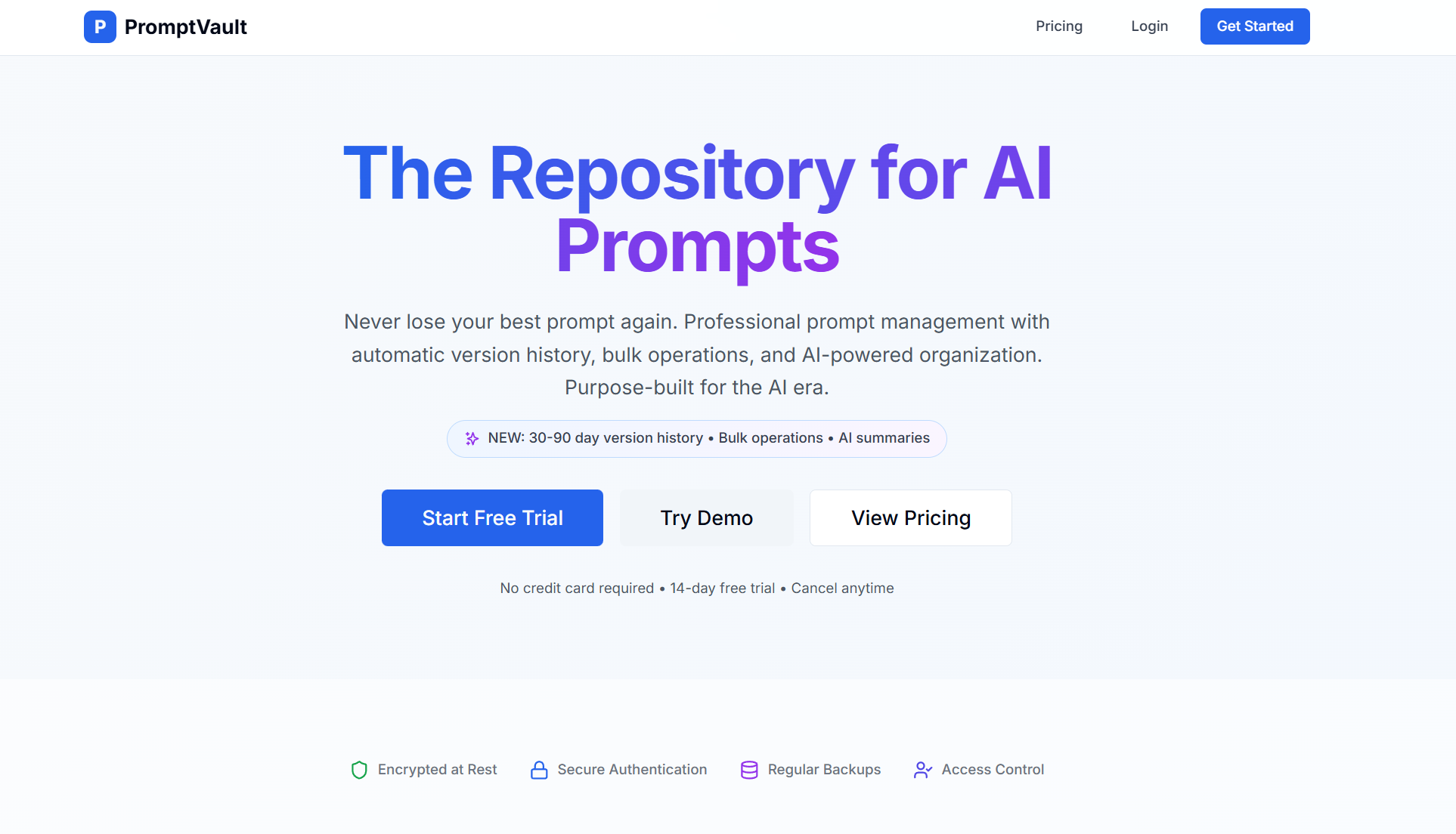 PromptVault screenshot 1