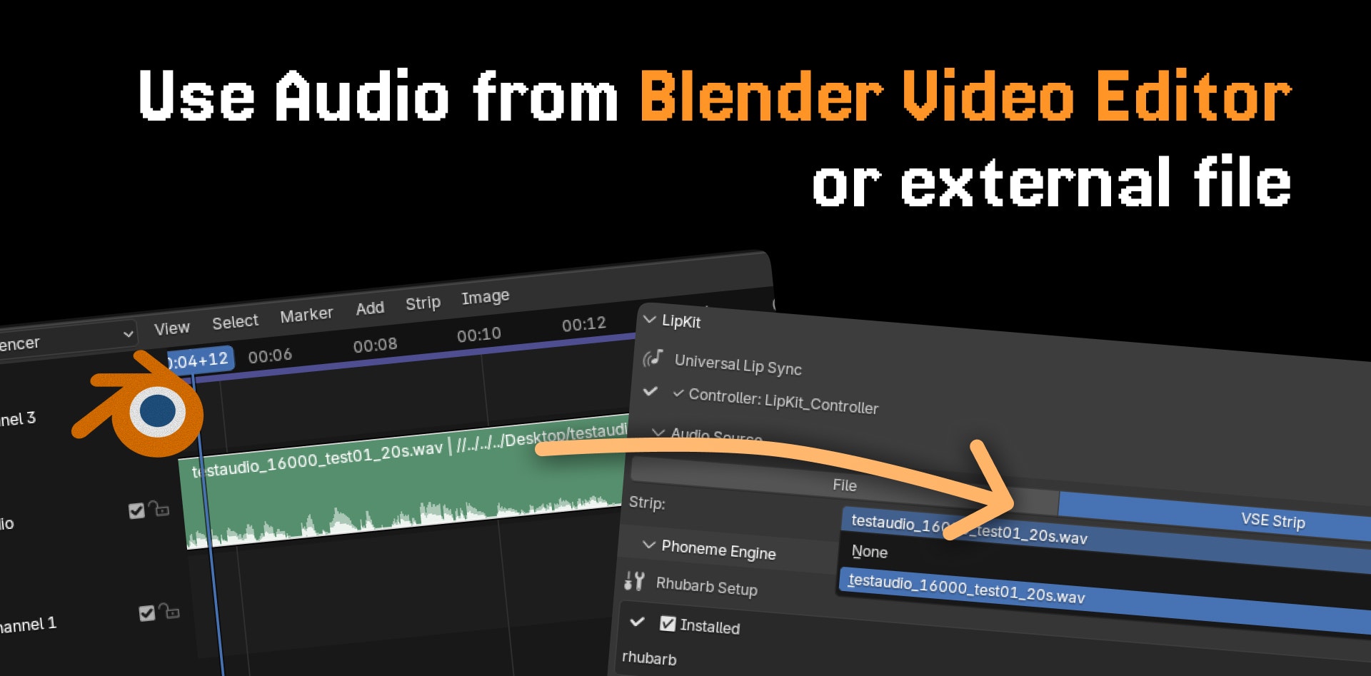 LipKit: Lip-Sync for Blender screenshot 1