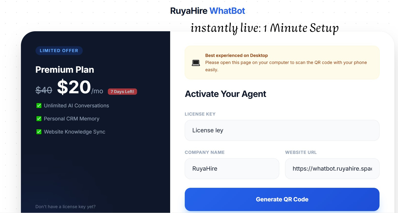 WhatBot screenshot 2