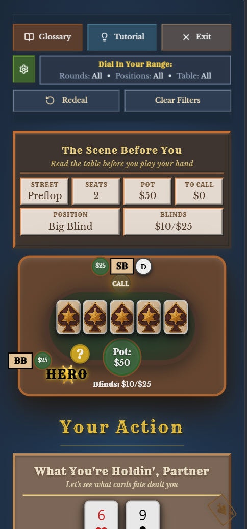 PowerFold Theory - Poker Trainer screenshot 1