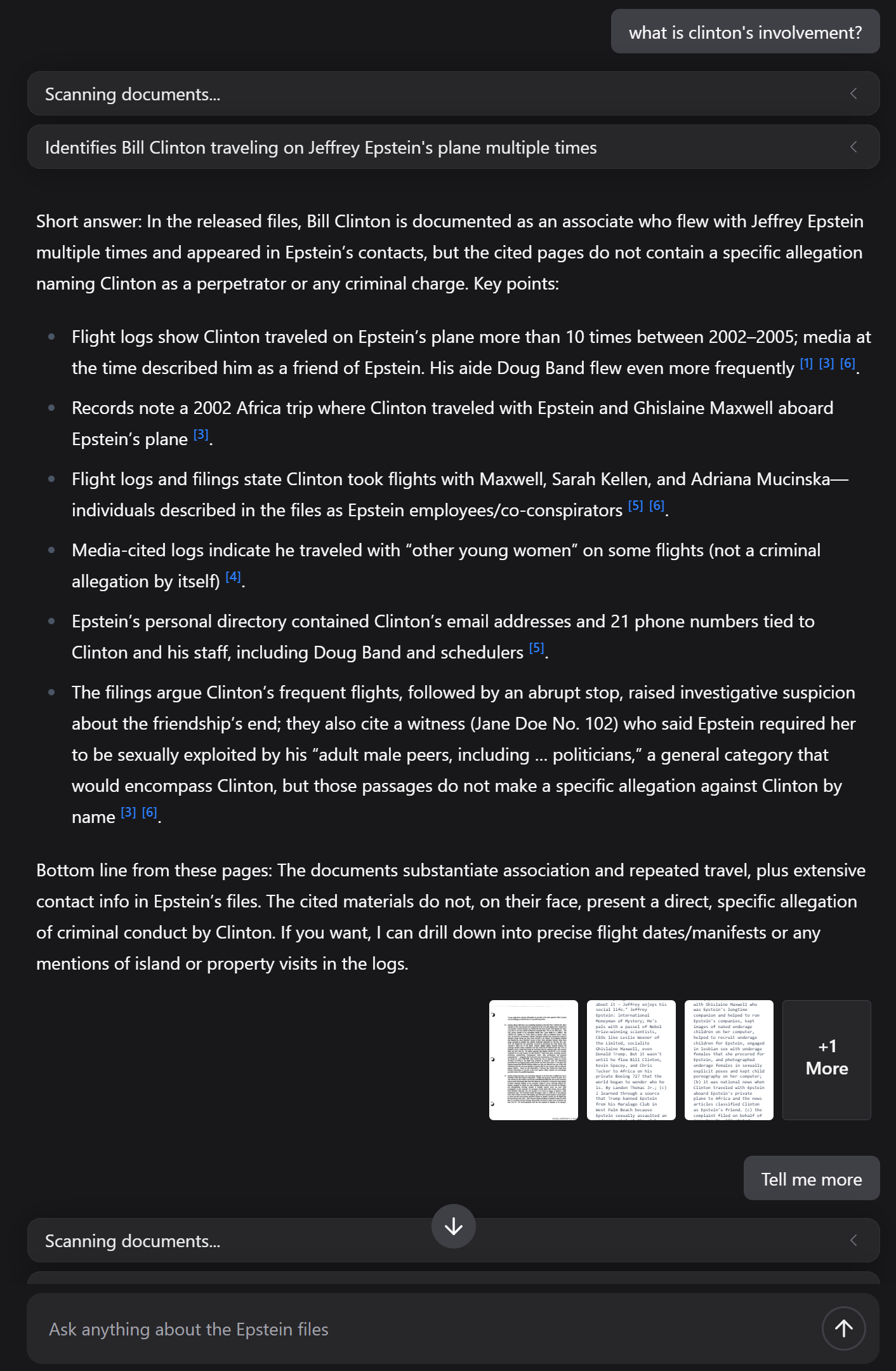 EpsteinGPT screenshot 4