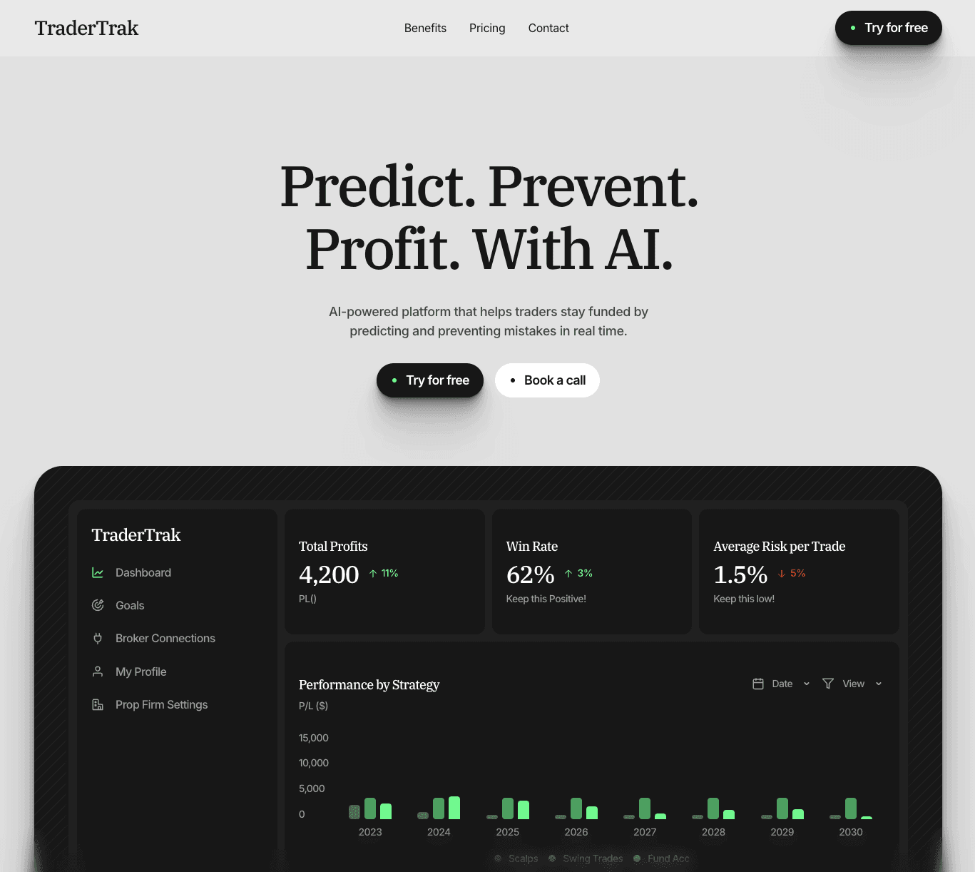 TraderTrak — AI Powered Trade Management screenshot 1