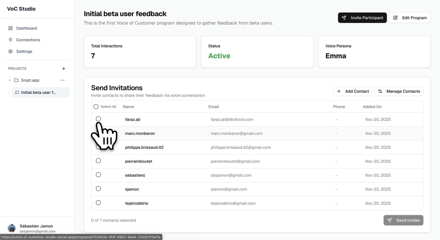 Voice of Customer Studio screenshot 2
