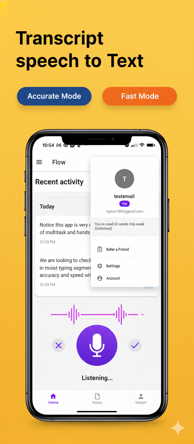 Whisper flow: AI Voice Typing screenshot 2