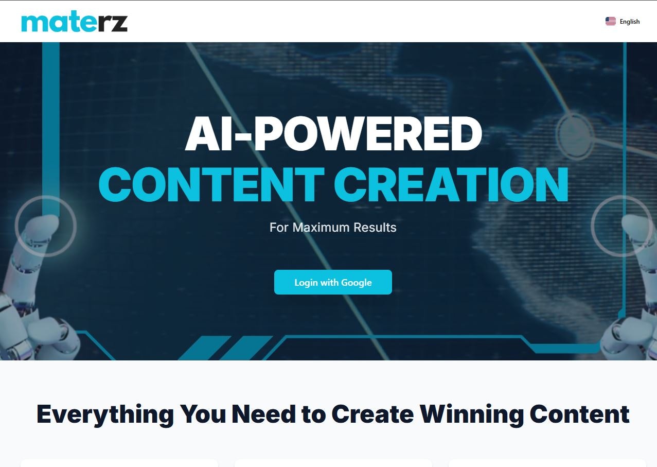 Materz App screenshot 1