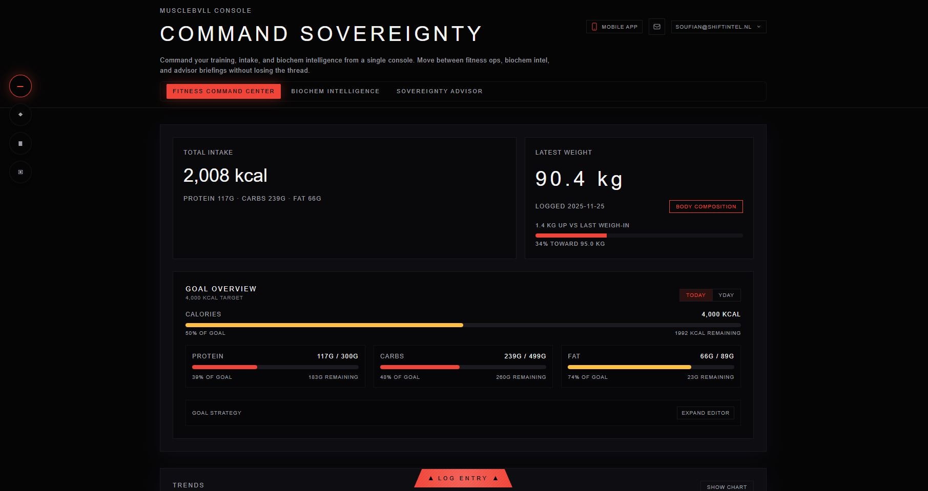 MuscleBvll Console screenshot 2