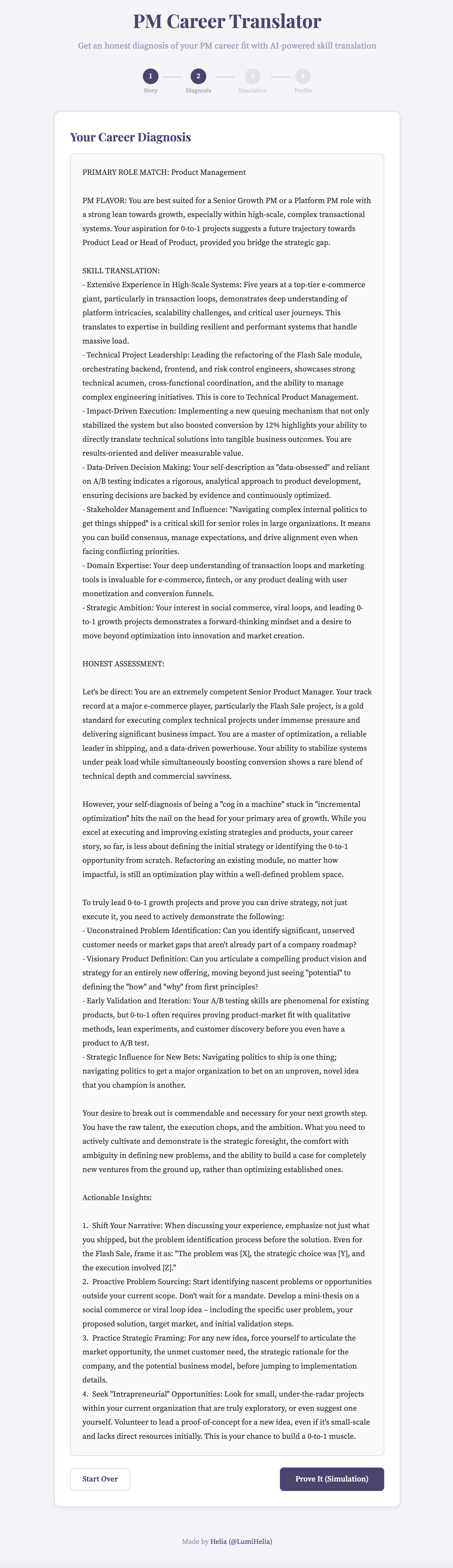 PM Career Translator screenshot 2