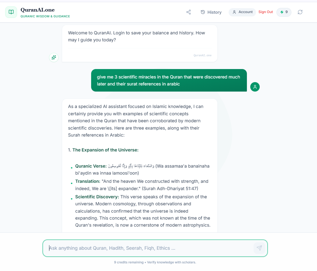 QuranAI screenshot 1