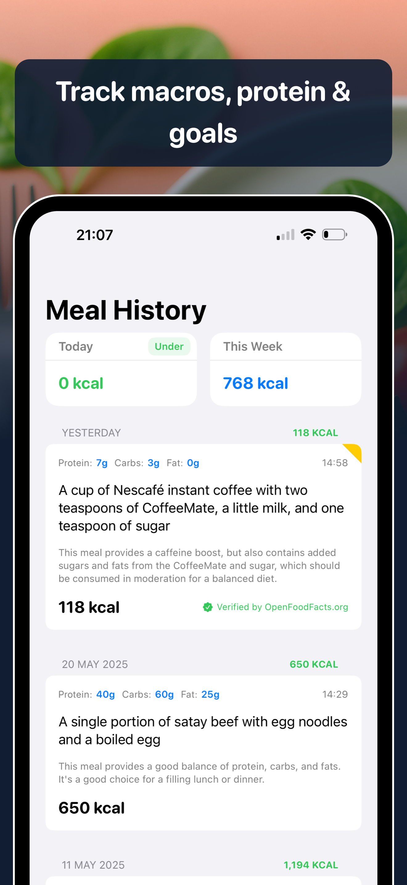 AteIQ v1.4 — Smarter AI Meal Tracking screenshot 4