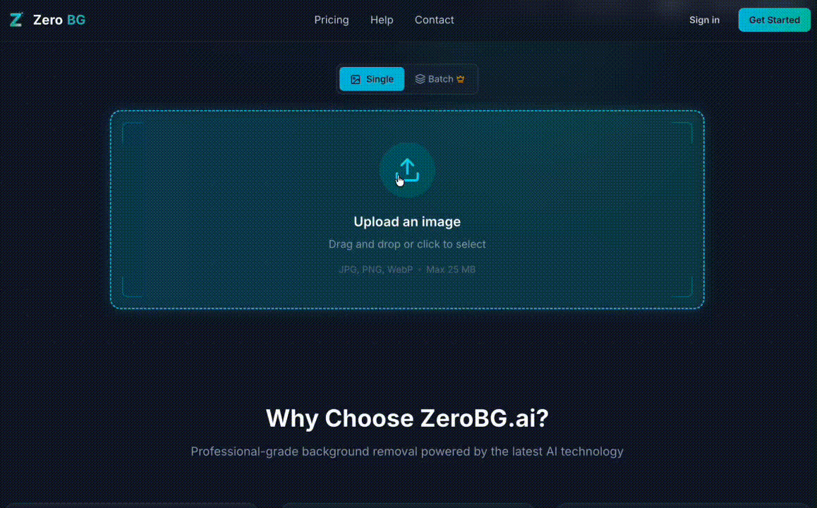 ZeroBG.ai screenshot 1