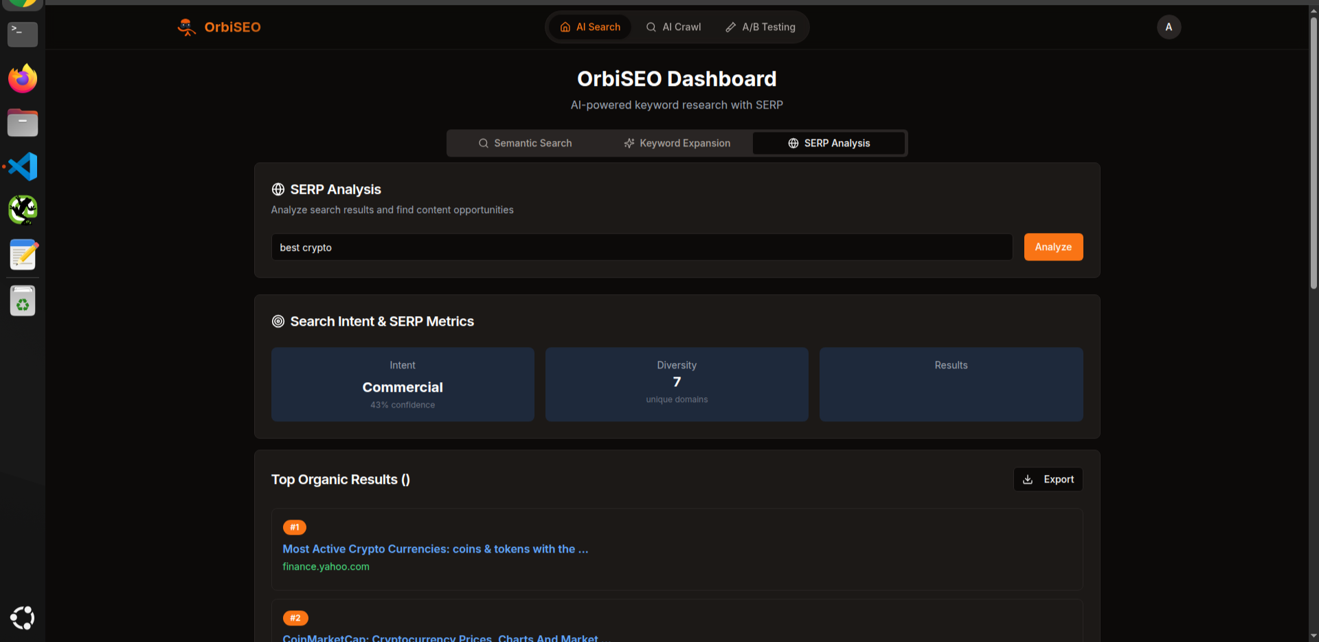 OrbiSEO screenshot 1