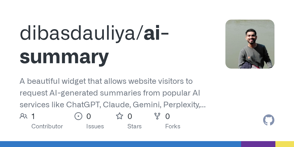 AI Summary Widget screenshot 2