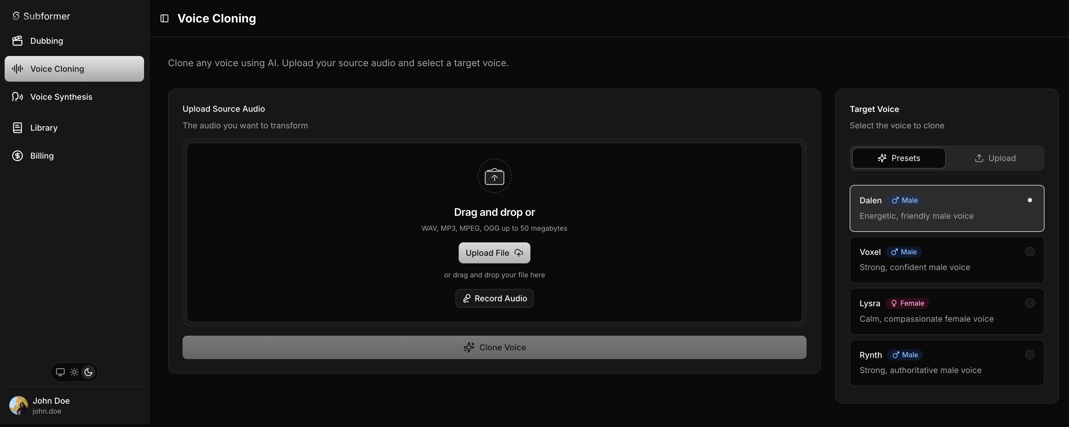 Subformer screenshot 3