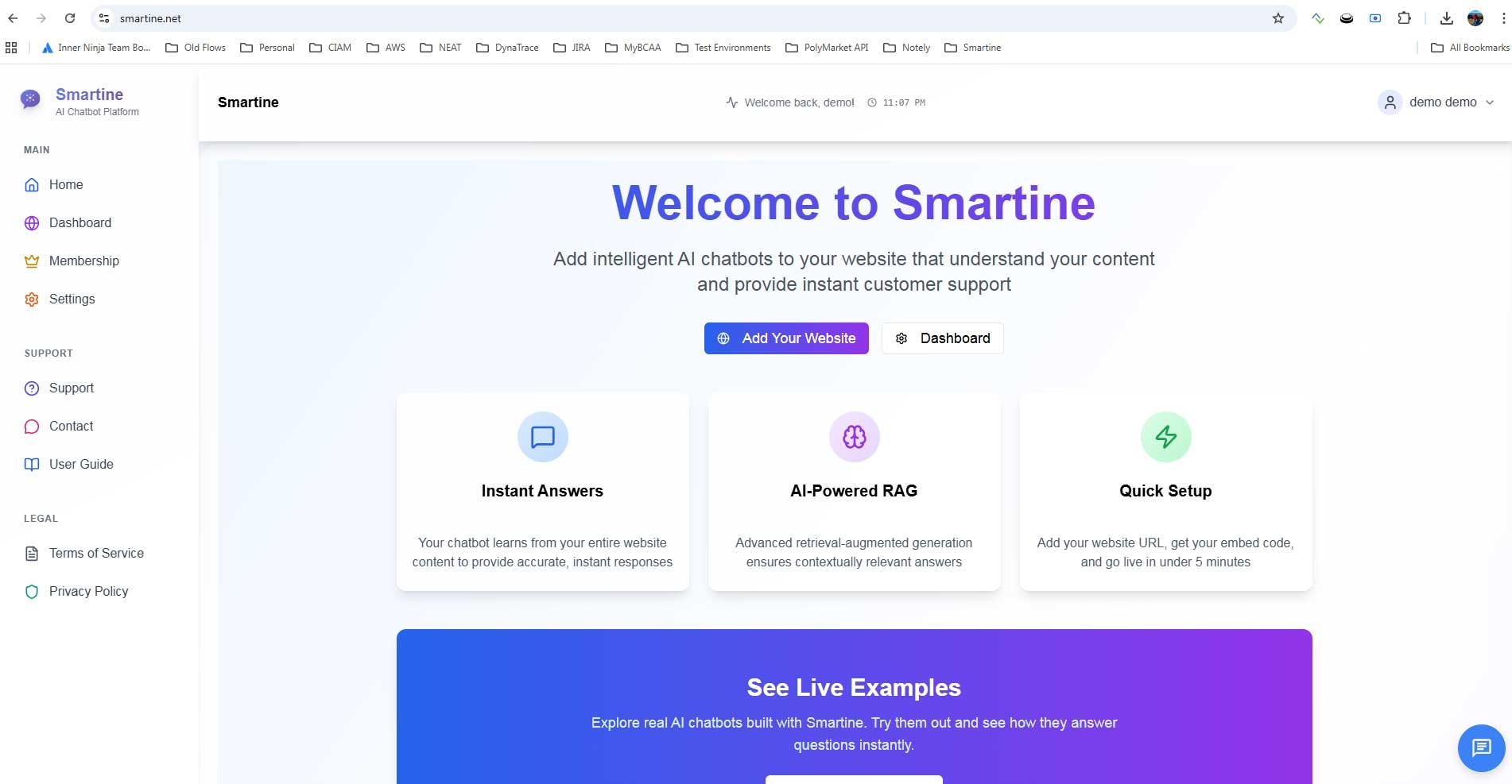 Smartine screenshot 1