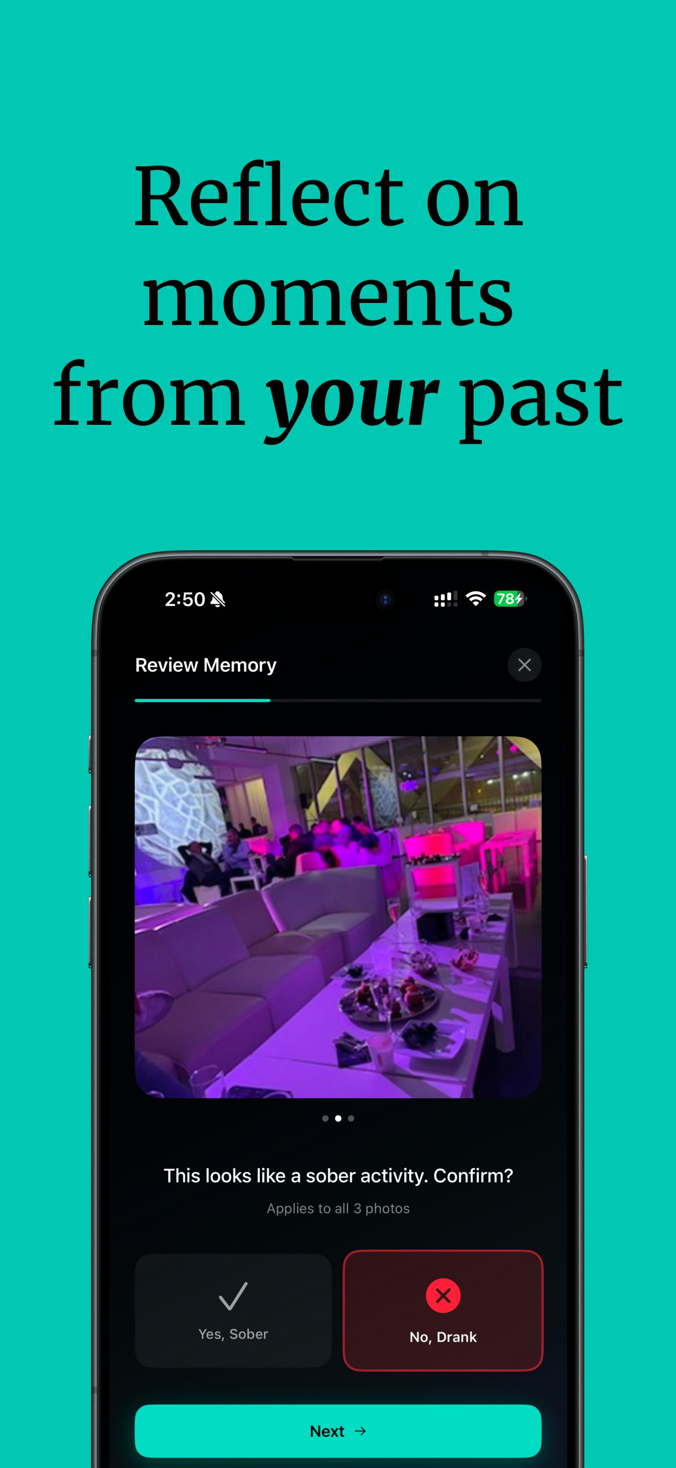 GoSober Launch screenshot 2