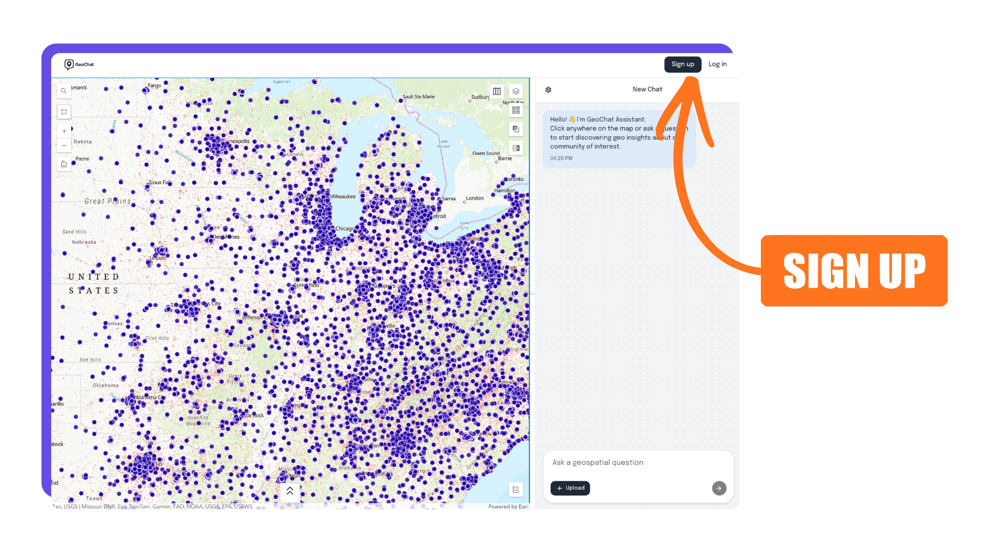 GeoChat screenshot 3