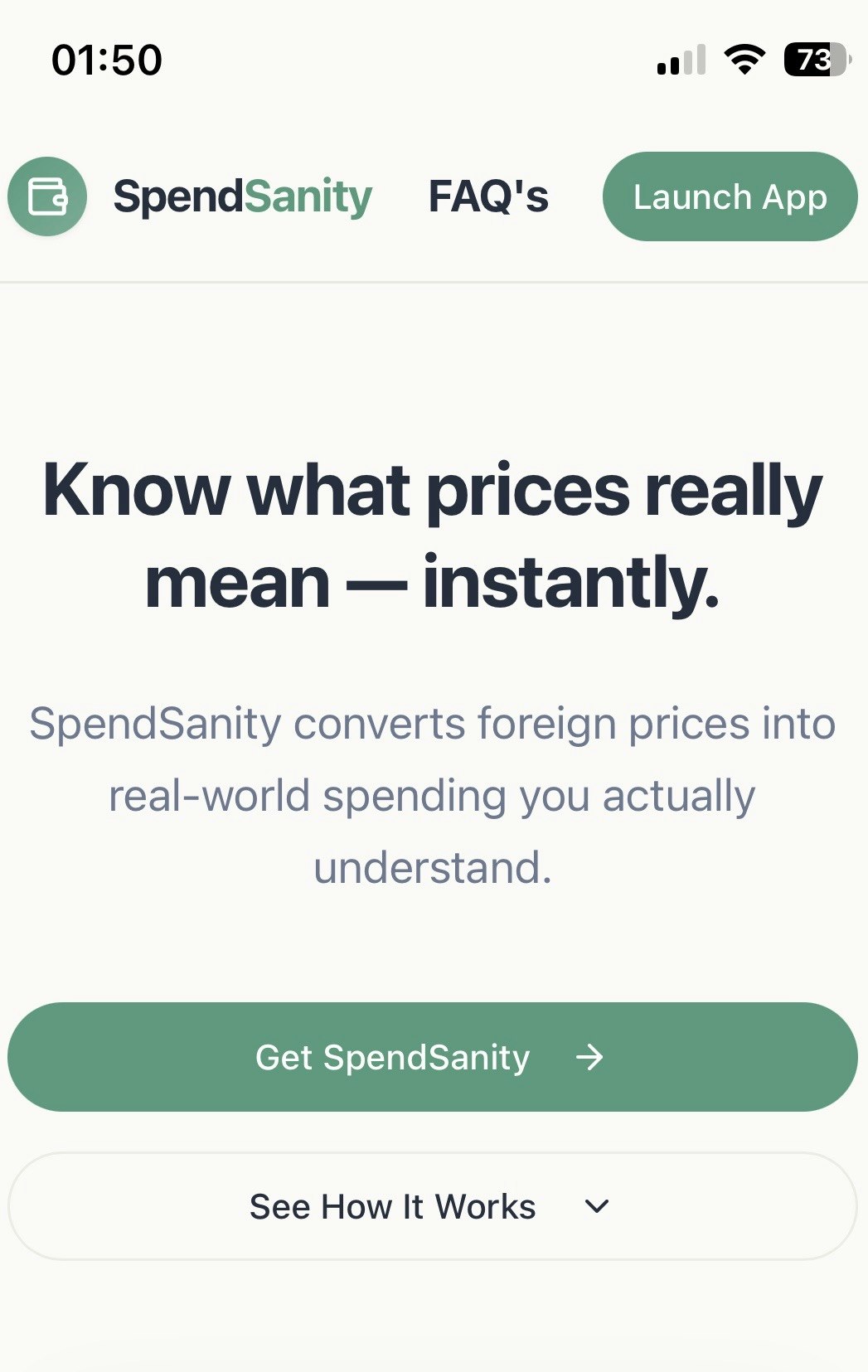 SpendSanity screenshot 1