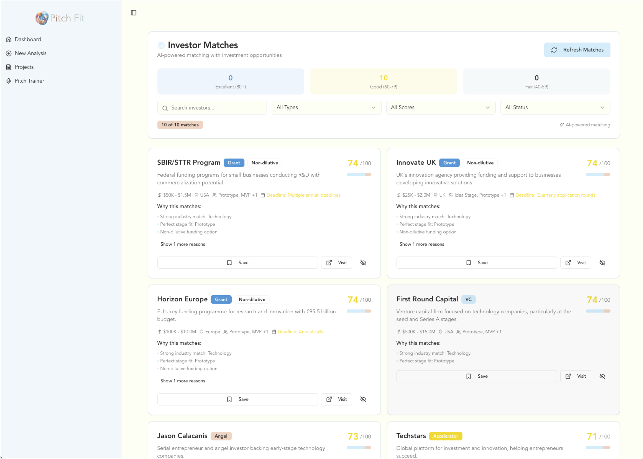 PitchFit screenshot 6