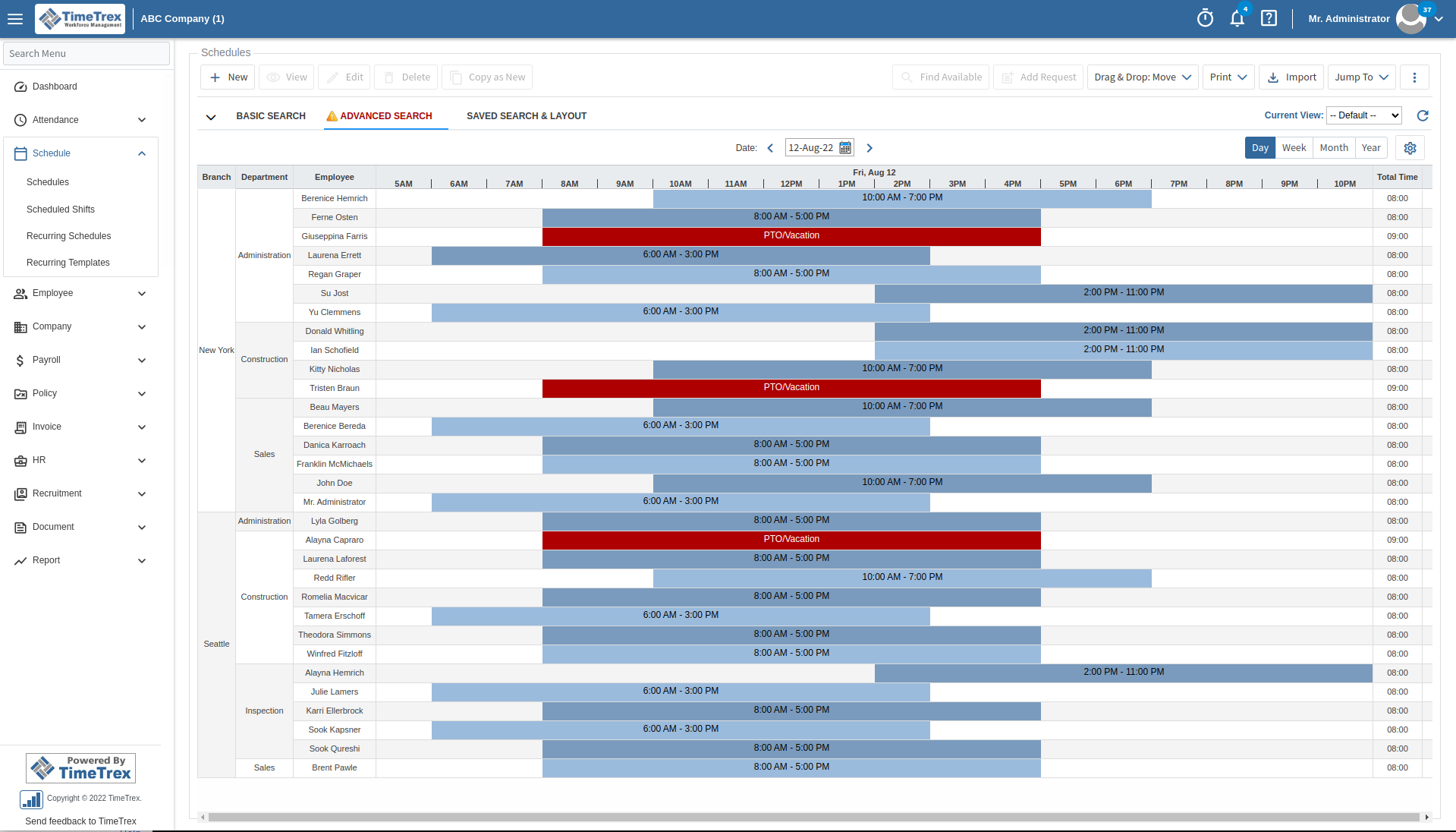TimeTrex screenshot 5