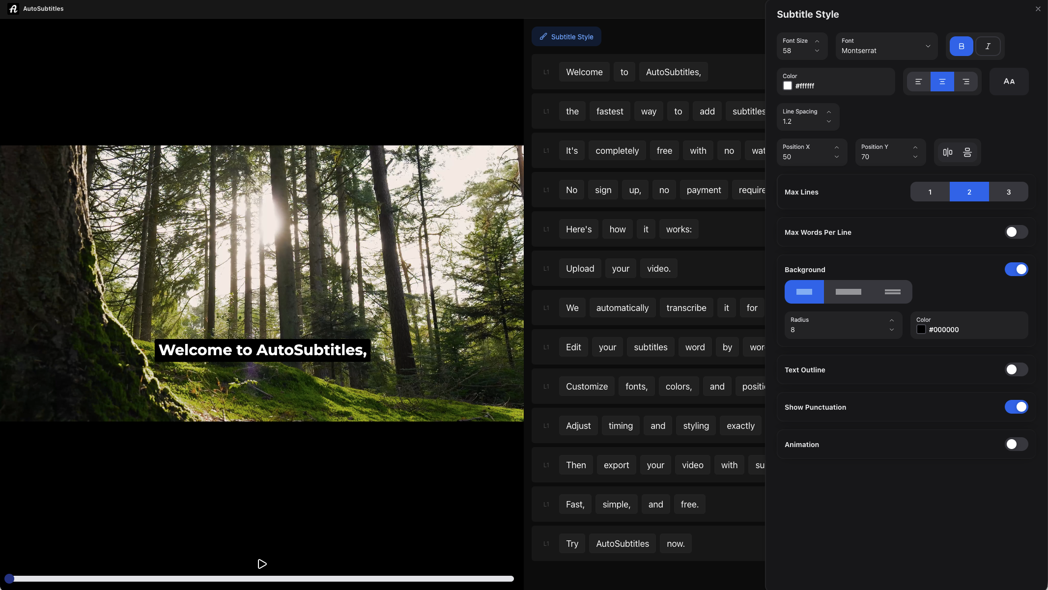 AutoSubtitles screenshot 2