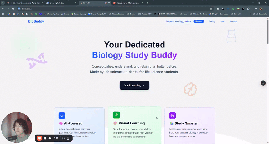 BioBuddy screenshot 1