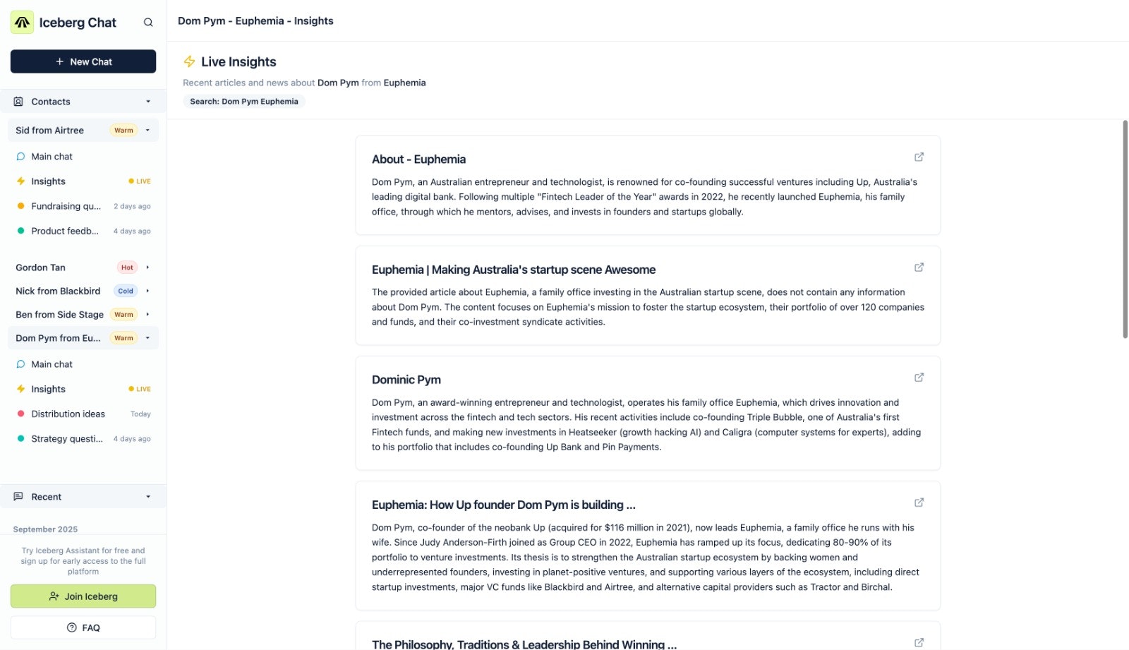 Iceberg AI-Fundraising Assistant screenshot 4