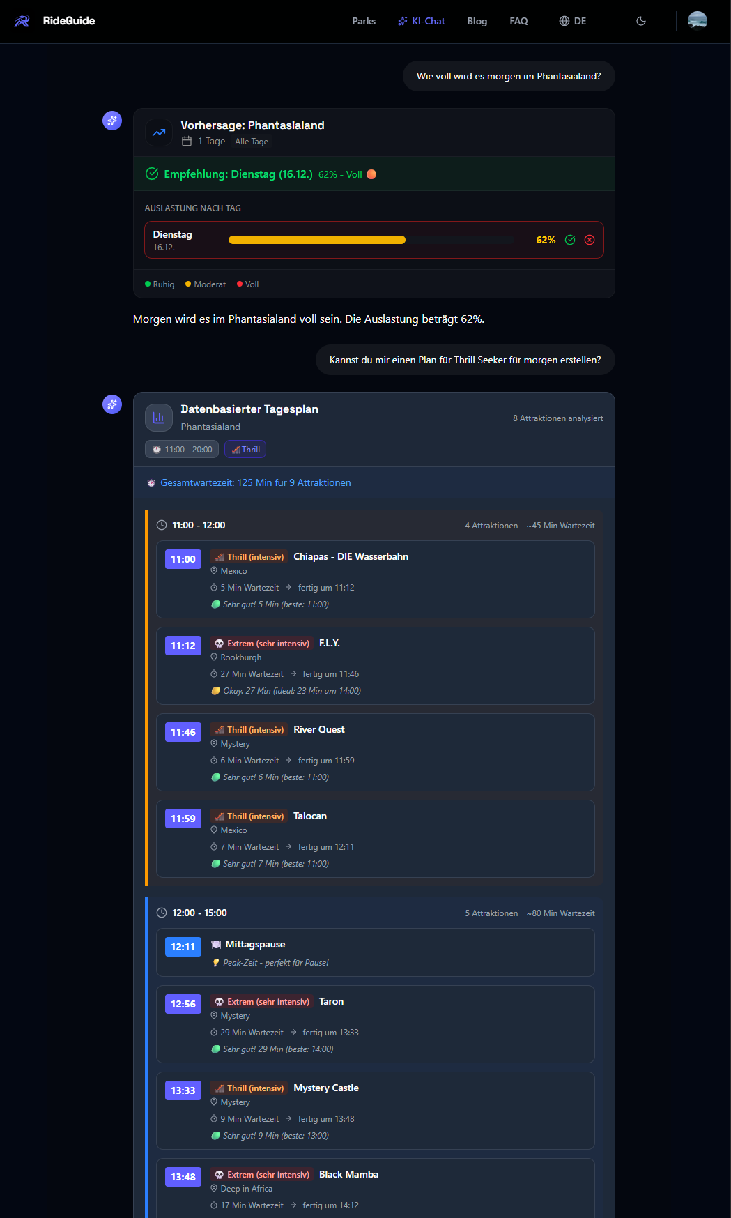 Rideguide screenshot 1