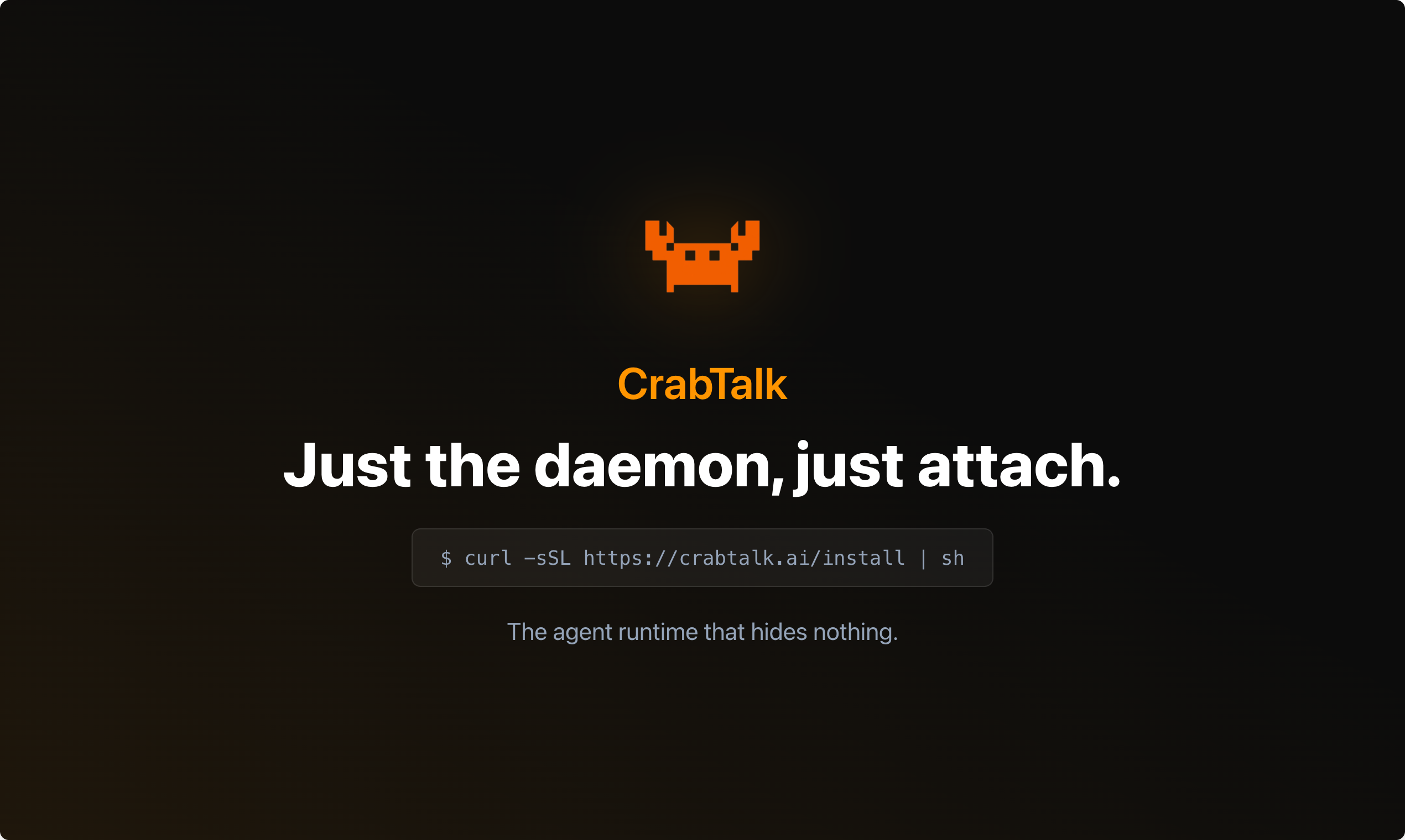 CrabTalk screenshot 1