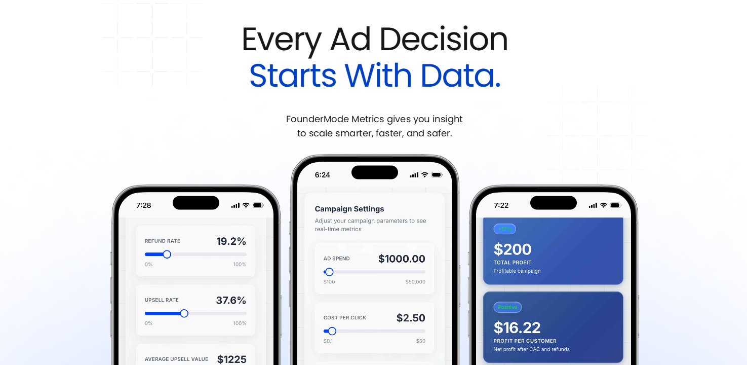 FounderMode Metrics screenshot 2