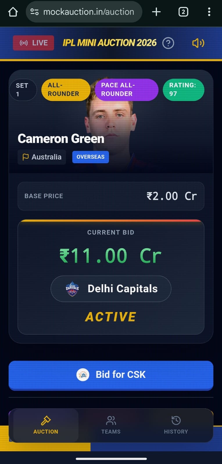 IPL Auction Simulator 2025 screenshot 3