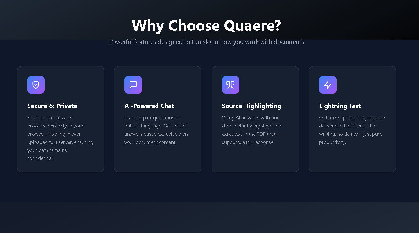 Quaere screenshot 2
