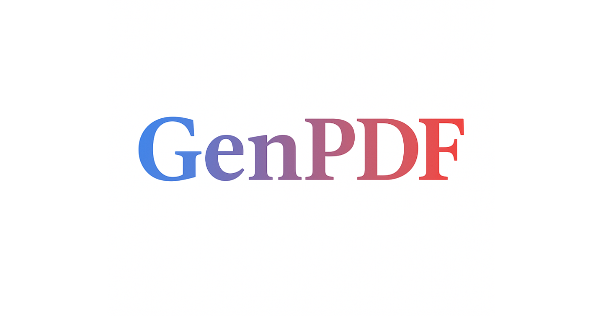 GenPDF screenshot 2