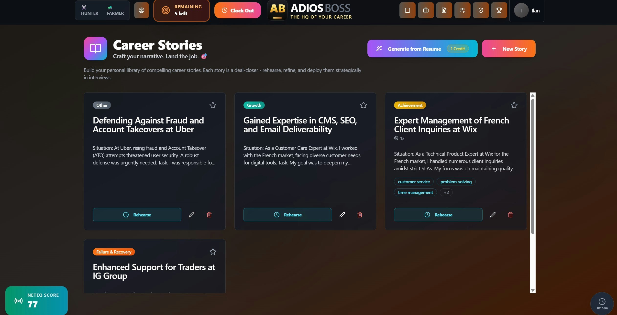 adiosboss.io screenshot 2