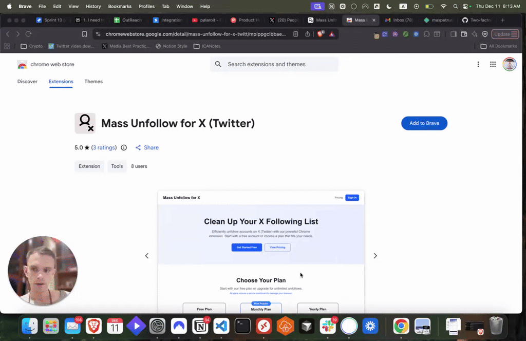 Mass Unfollow for X ( Twitter ) screenshot 8