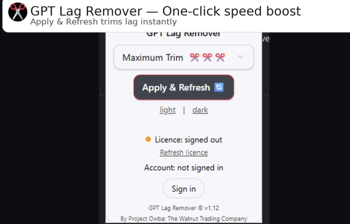 Chat GPT Lag Remover screenshot 4