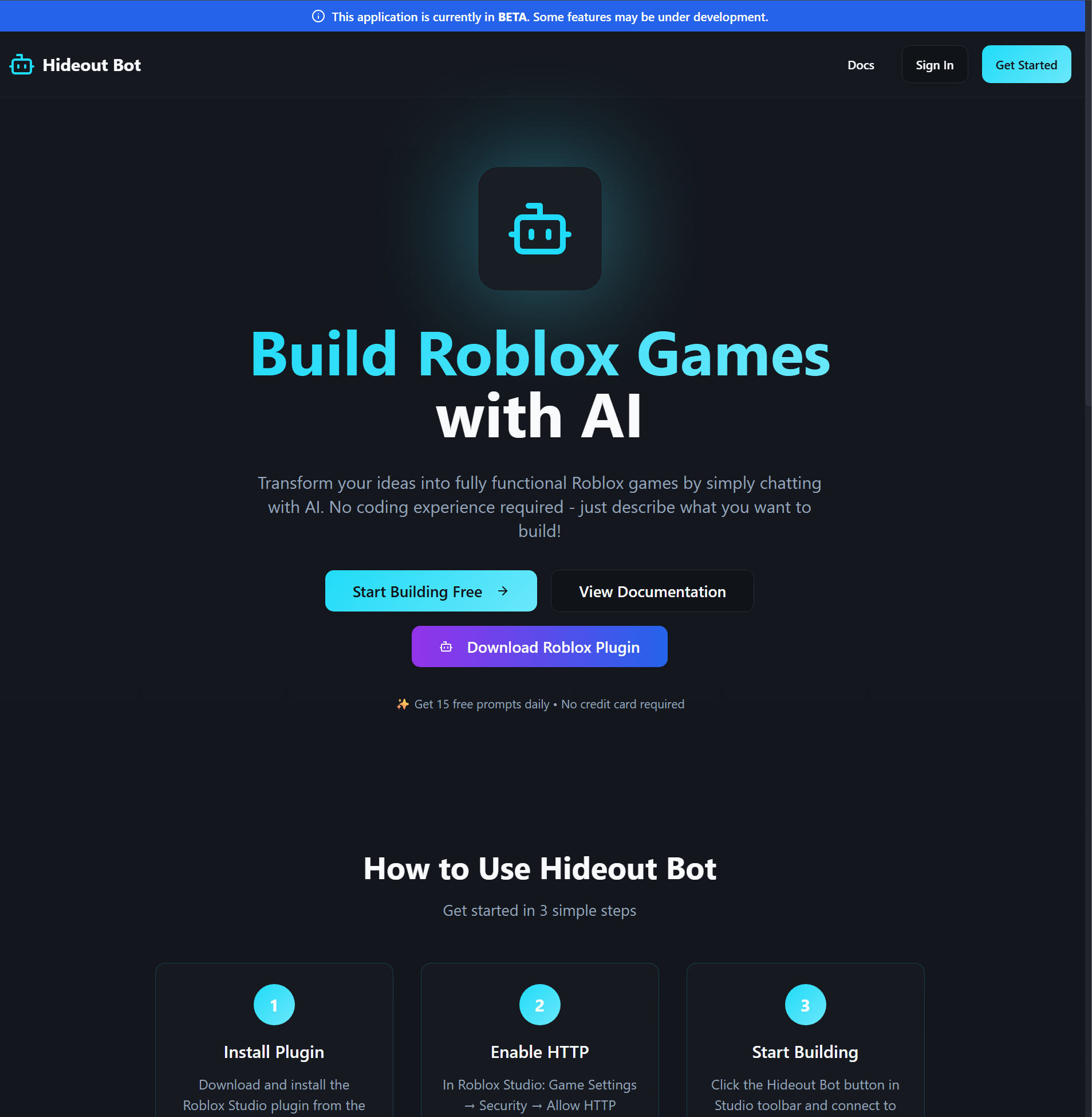 Hideout Bot screenshot 1