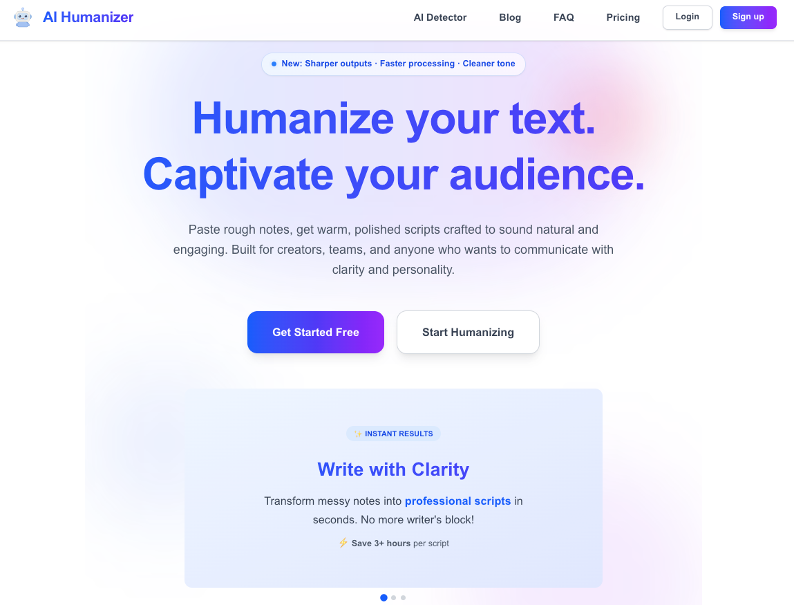 aihumaniser.pro screenshot 1